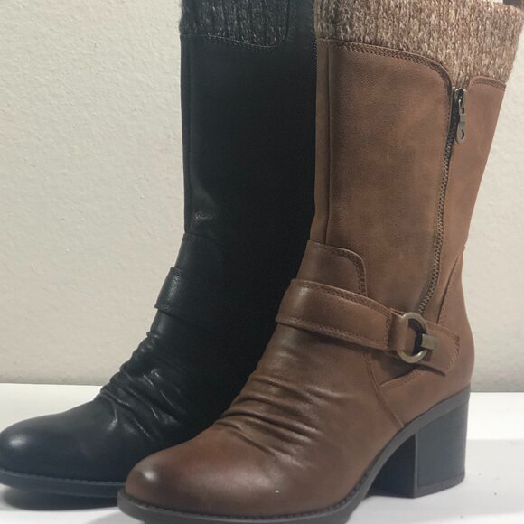 BARETRAPS BLACK AND BROWN HIGH HEELS,-#017 - Picture 9 of 13